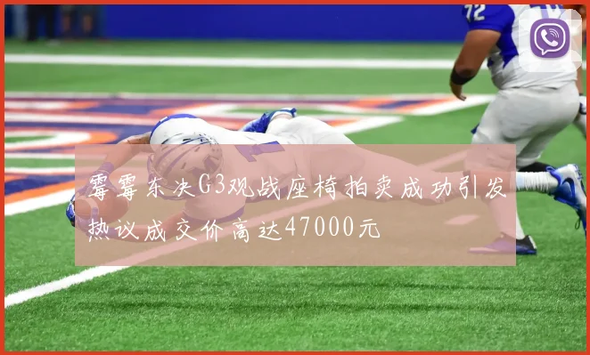 霉霉东决G3观战座椅拍卖成功引发热议成交价高达47000元